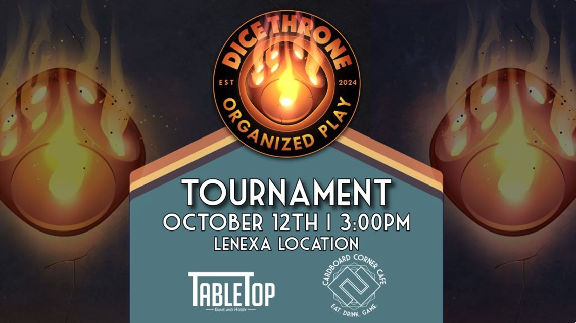 Dice Throne Tournament on October 12