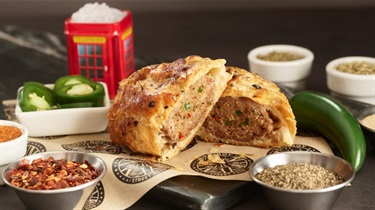 Spicy sausage roll from Brit Boy Street Food